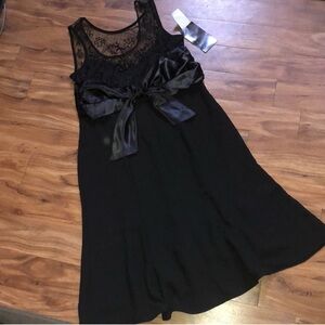 NWT Elegant Black Lace Dress by Scarlett